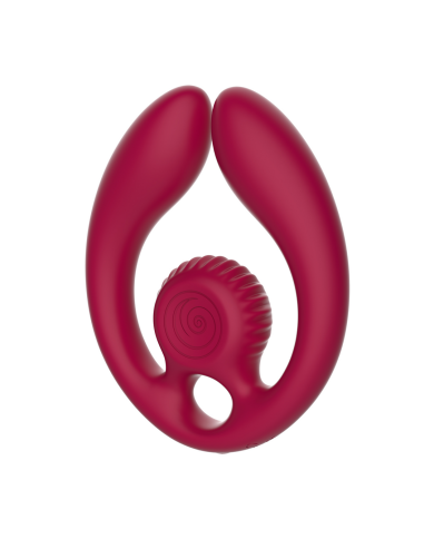 GIZI Duo - Dual Couples Stimulator - Burgundy GIZI Duo - Dual Couples Stimulator - Burgundy