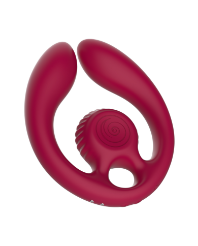 GIZI Duo - Dual Couples Stimulator - Burgundy GIZI Duo - Dual Couples Stimulator - Burgundy