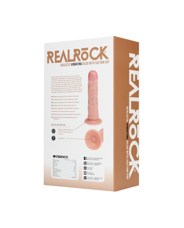 Vibrating Regular Curved Cock - 6   15,5 cm - Flesh Vibrating Regular Curved Cock - 6   15,5 cm - Flesh