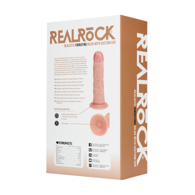 Vibrating Regular Curved Cock - 6   15,5 cm - Flesh