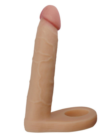 LoveToy - The Ultra Soft Double 6.25    16 cm - Dubbele Penetratie Dildo - Nude