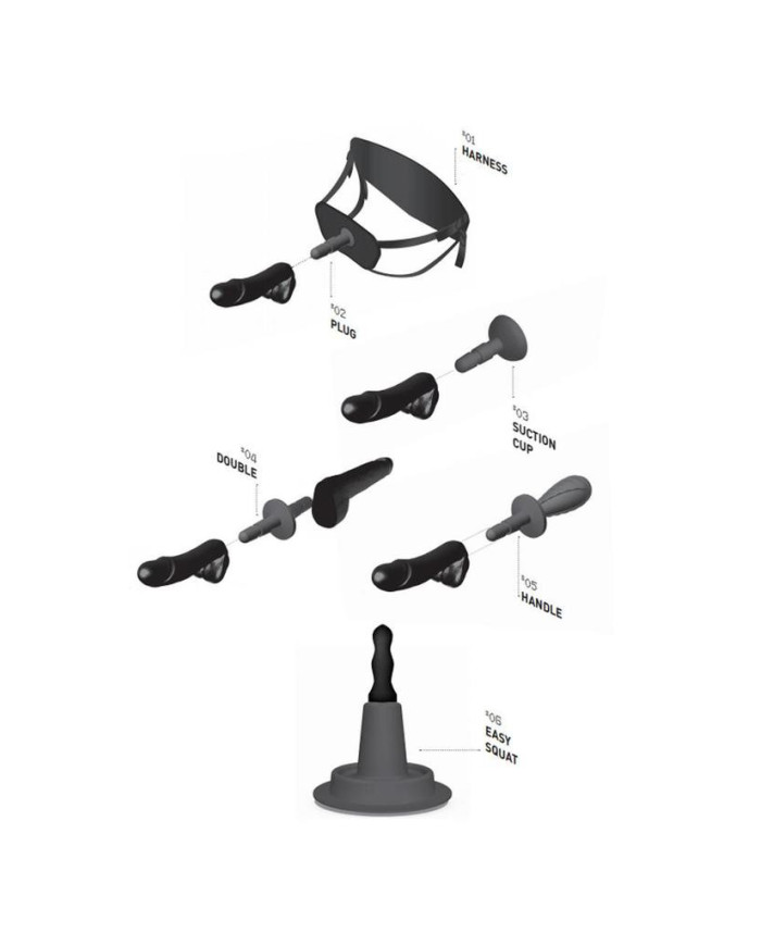 HUNG System Ventouse   Suction Cup Black