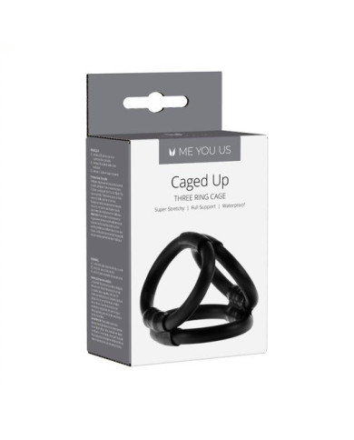 Me You Us Caged Up Cock Cage Black
