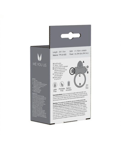 Me You Us Classic Rabbit Cock Ring Transparent