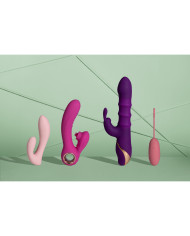 Tongue Flickering and Heating Rabbit Vibrator - Exuberant Pink