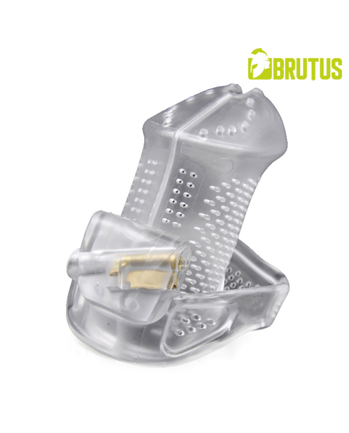 BRUTUS Airmesh Chastity Cage - Clear