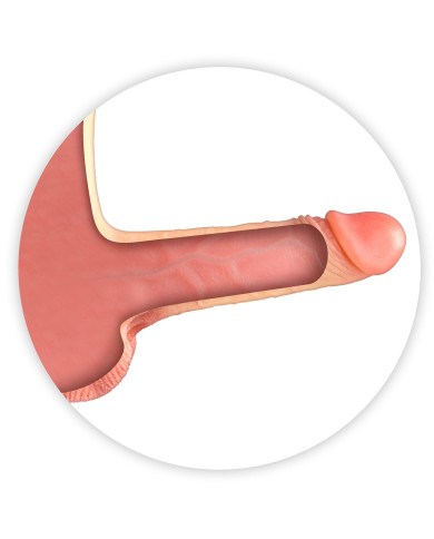 Real Manly Hollow Realistic Dildo Body Suit L XL