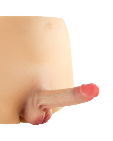 Real Manly Solid Realistic Dildo Body Suit S M