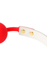 Red Mouthg Gag White Neon Shine