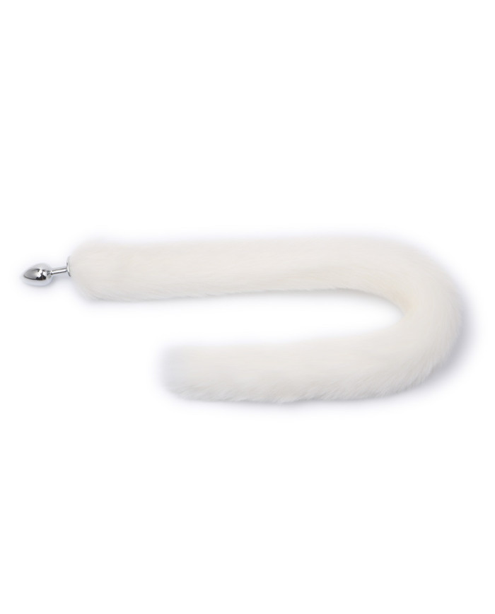 Fox Tail Plug White Long