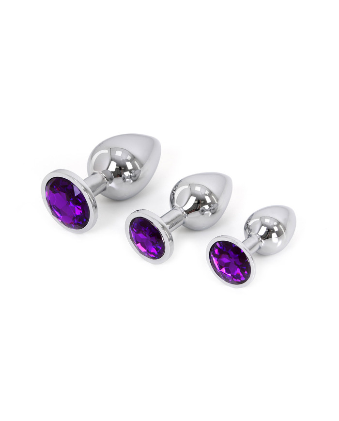 Buttplug Aluminium Purple Medium