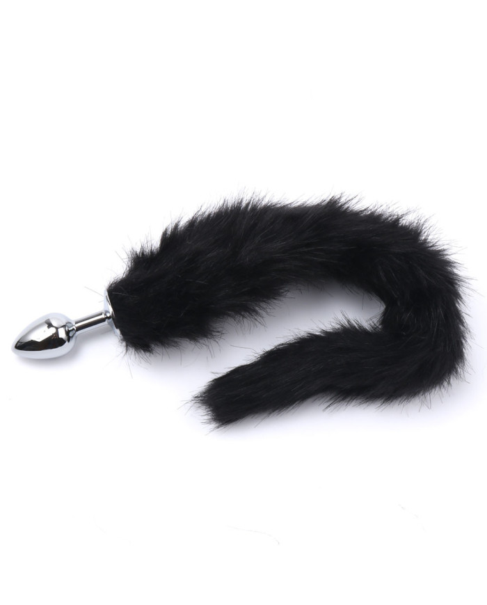 Fox Tail Plug Black Short