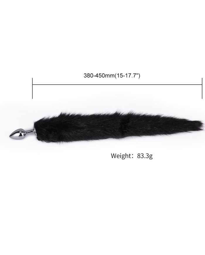 Fox Tail Plug Black Short