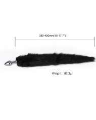 Fox Tail Plug Black Short