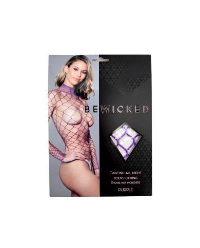Dancing All Night Bodystocking - PUR   OS