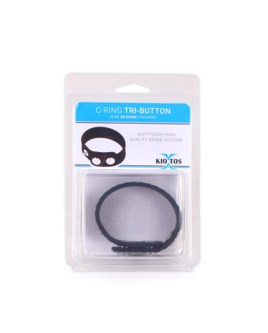 Silicone C-RING Tri-Button Wide