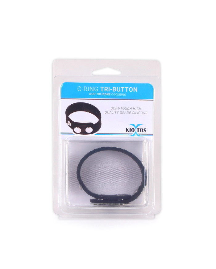 Silicone C-RING Tri-Button Wide