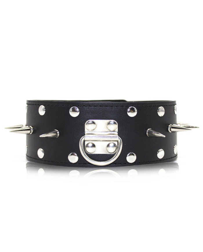Leather Collar Spiked