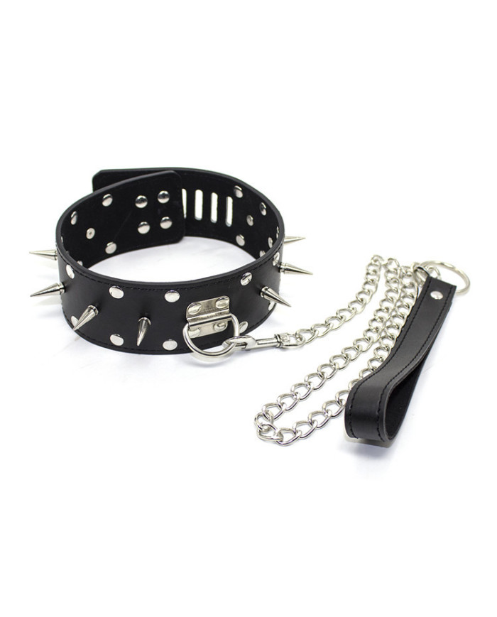 Leather Collar Spiked