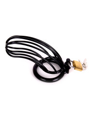 Bird Cage Chastity Cage Black