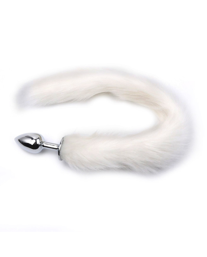 Fox Tail Plug White - Short
