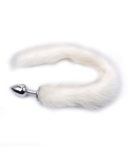 Fox Tail Plug White - Short