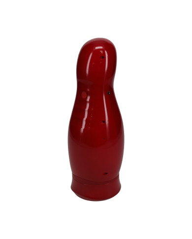 Virtuo - Suction and Vibration Masturbator Pump with Phone Attachment - Metallic Red