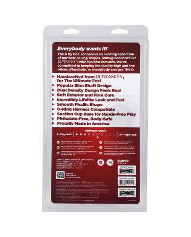 Slim D - Realistic ULTRASKYN Dildo - 6   15 cm