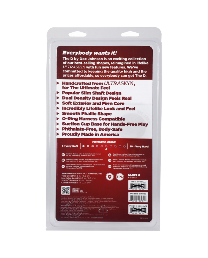 Slim D - Realistic ULTRASKYN Dildo - 6   15 cm