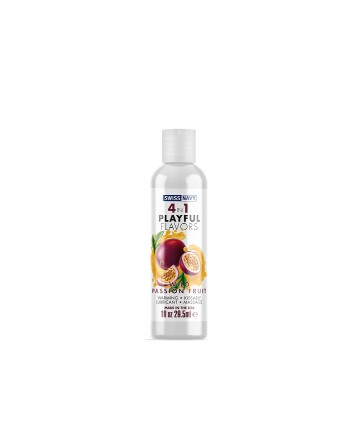 4 in 1 Playful Flavors - Lubricant with Wild Passion Fruit Flavor - 1 fl oz   29,5 ml