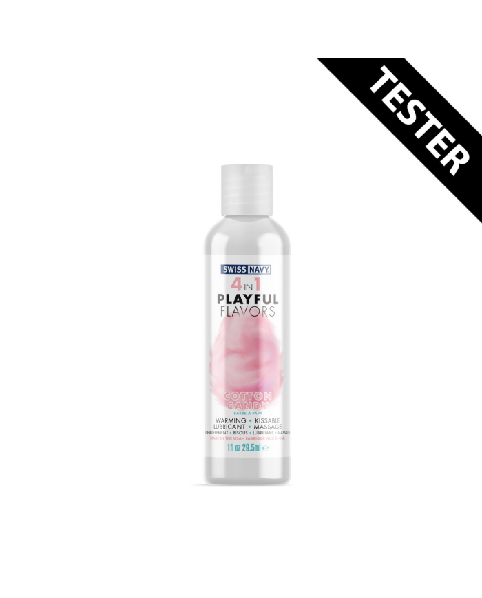 4 in 1 Playful Flavors - Lubricant with Cotton Candy Flavor - 1 fl oz   29,5 ml - Tester