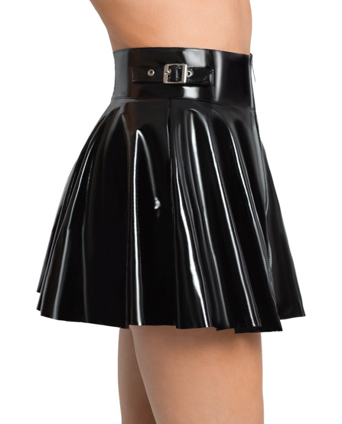 Vinyl Mini Skirt 