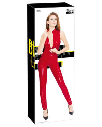 Vinyl Jumpsuit red 
