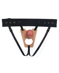 LoveToy - Strap-On Harness met Dildo 8    20 cm - Nude
