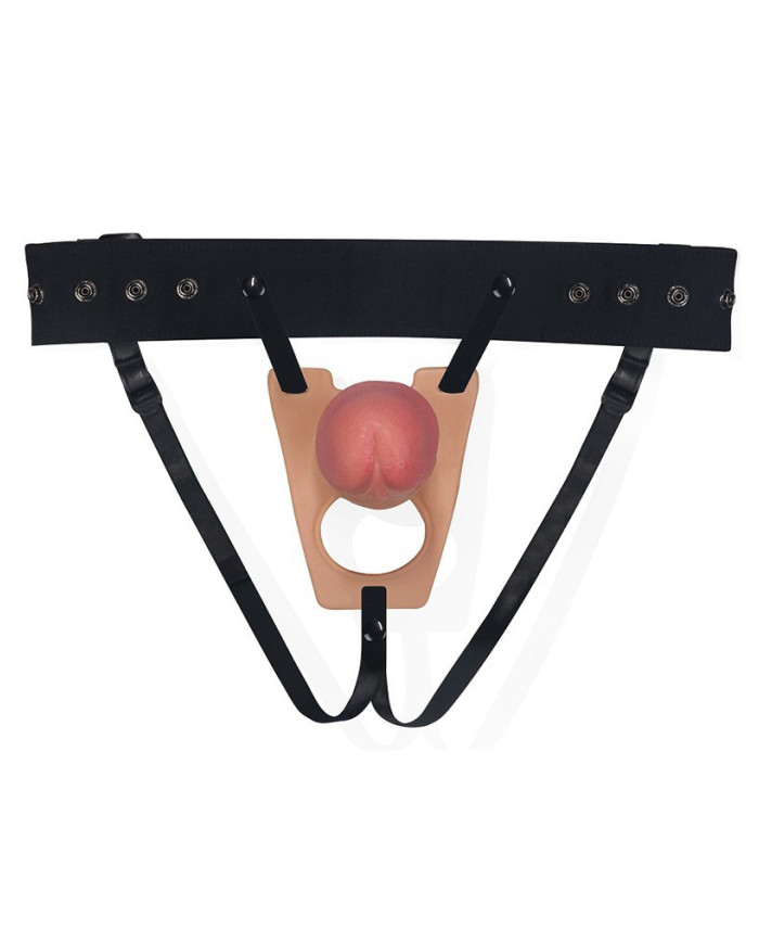 LoveToy - Strap-On Harness met Dildo 8.5    21.5 cm - Nude