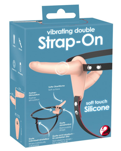 Vibrating Double Strap-On