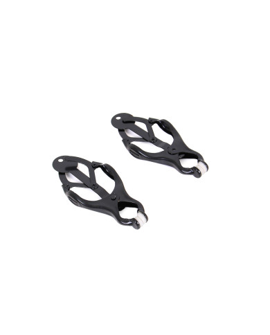 Budget Clover Nipple Clamp Black Set