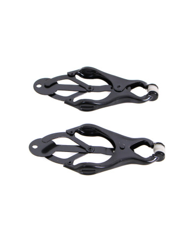Budget Clover Nipple Clamp Black Set