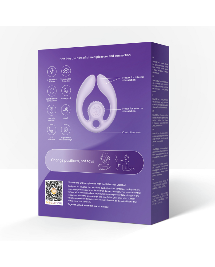 GIZI Duo - Dual Couples Stimulator - Lilac