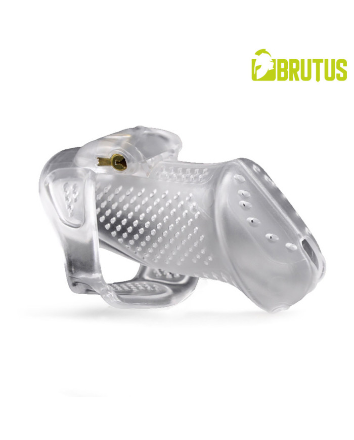 BRUTUS AIRMESH Chastity Cage - Clear