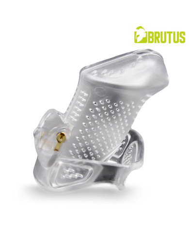 BRUTUS AIRMESH Chastity Cage - Clear