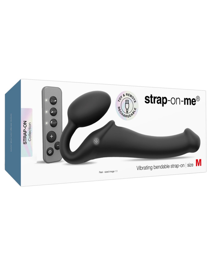 Vibrating Strap-On M Black