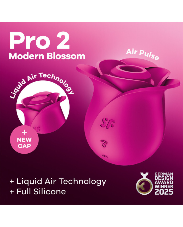 Pro 2 - Modern Blossom - Air Pulse Vibrator - Modern Pink