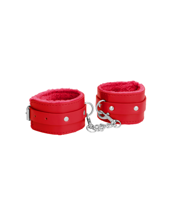 Plush Leather Handcuffs