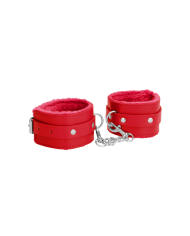 Plush Leather Handcuffs