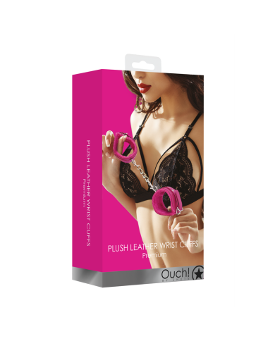 Plush Leather Handcuffs