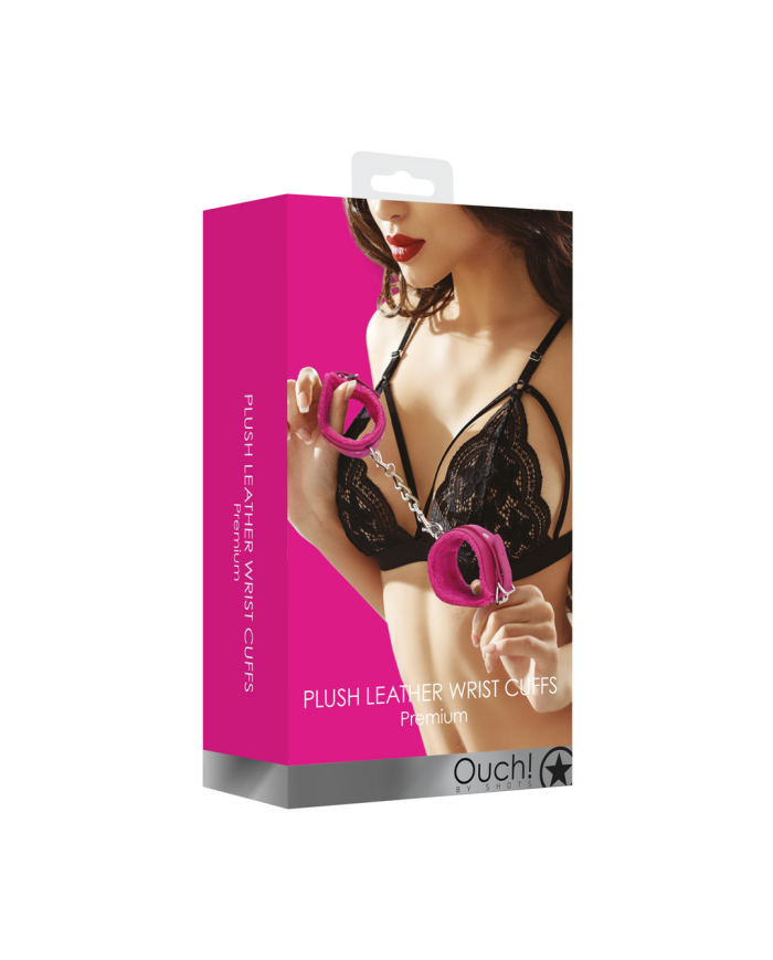 Plush Leather Handcuffs