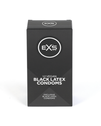 EXS Black Latex - Condoms - 12 Pieces