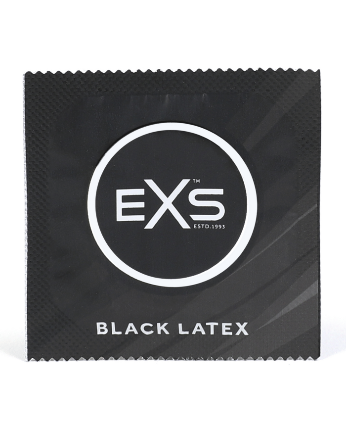 EXS Black Latex - Condoms - 12 Pieces