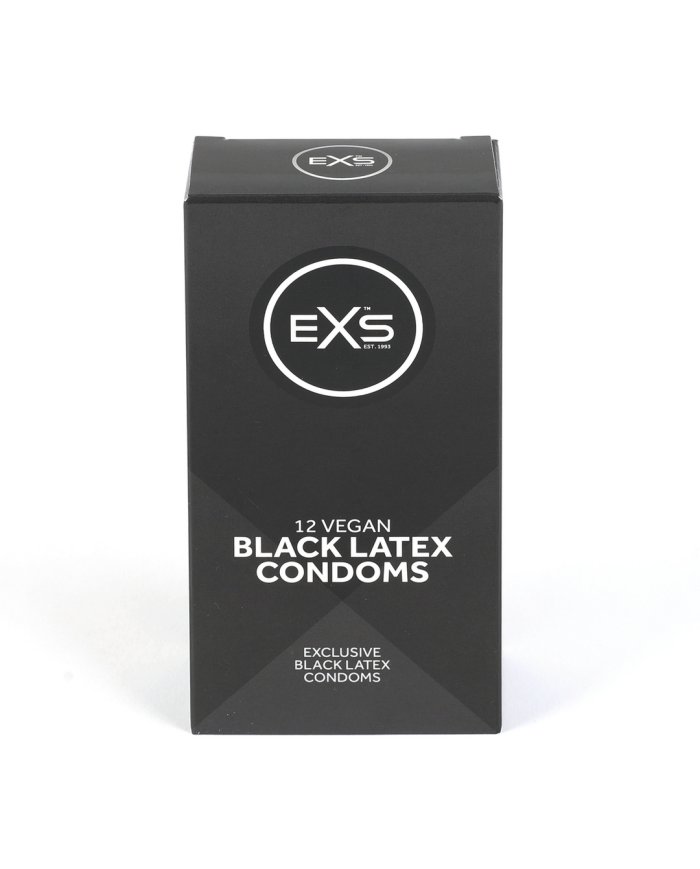 EXS Black Latex - Condoms - 12 Pieces